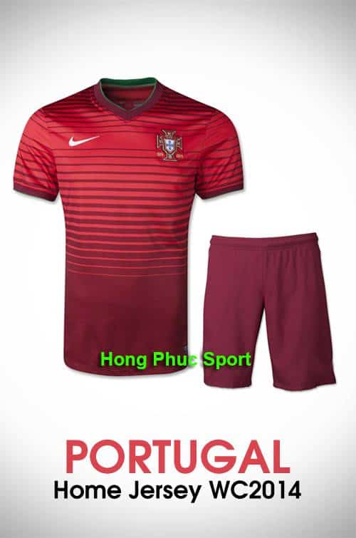 áo bóng đá đội tuyển Bồ Đào Nha sân nhà 2014