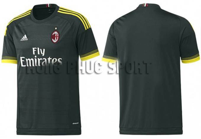 Mẫu áo AC Milan 2015-2016 sân khách mẫu thứ 3 Mẫu áo AC Milan 2015-2016 sân khách mẫu thứ 3