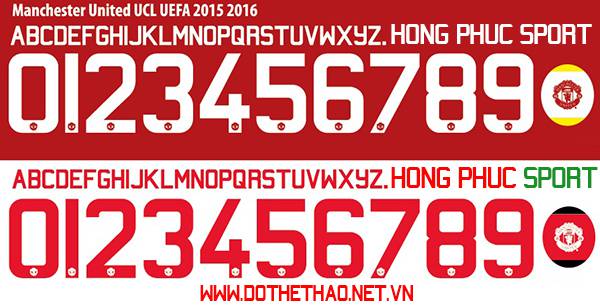 Font Manchester United UCL 2015 2016