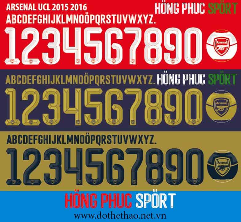 Font Arsenal 2015 2016