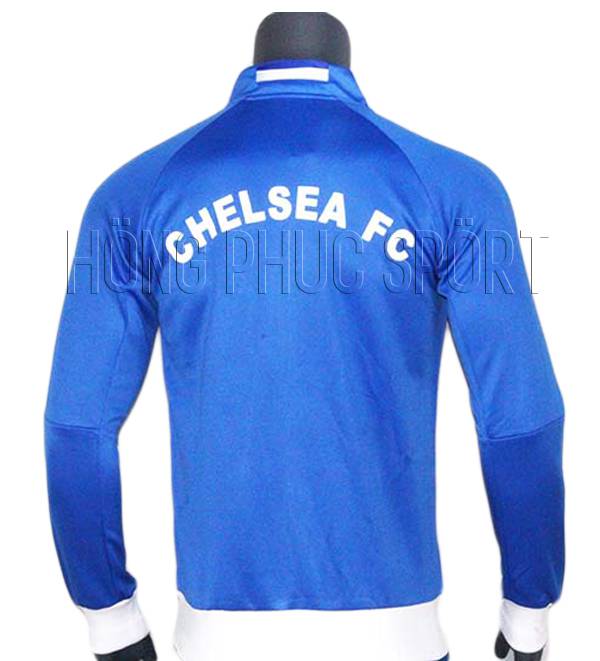 Mẫu áo khoác Chelsea 2016-2017 màu xanh - Mặt sau