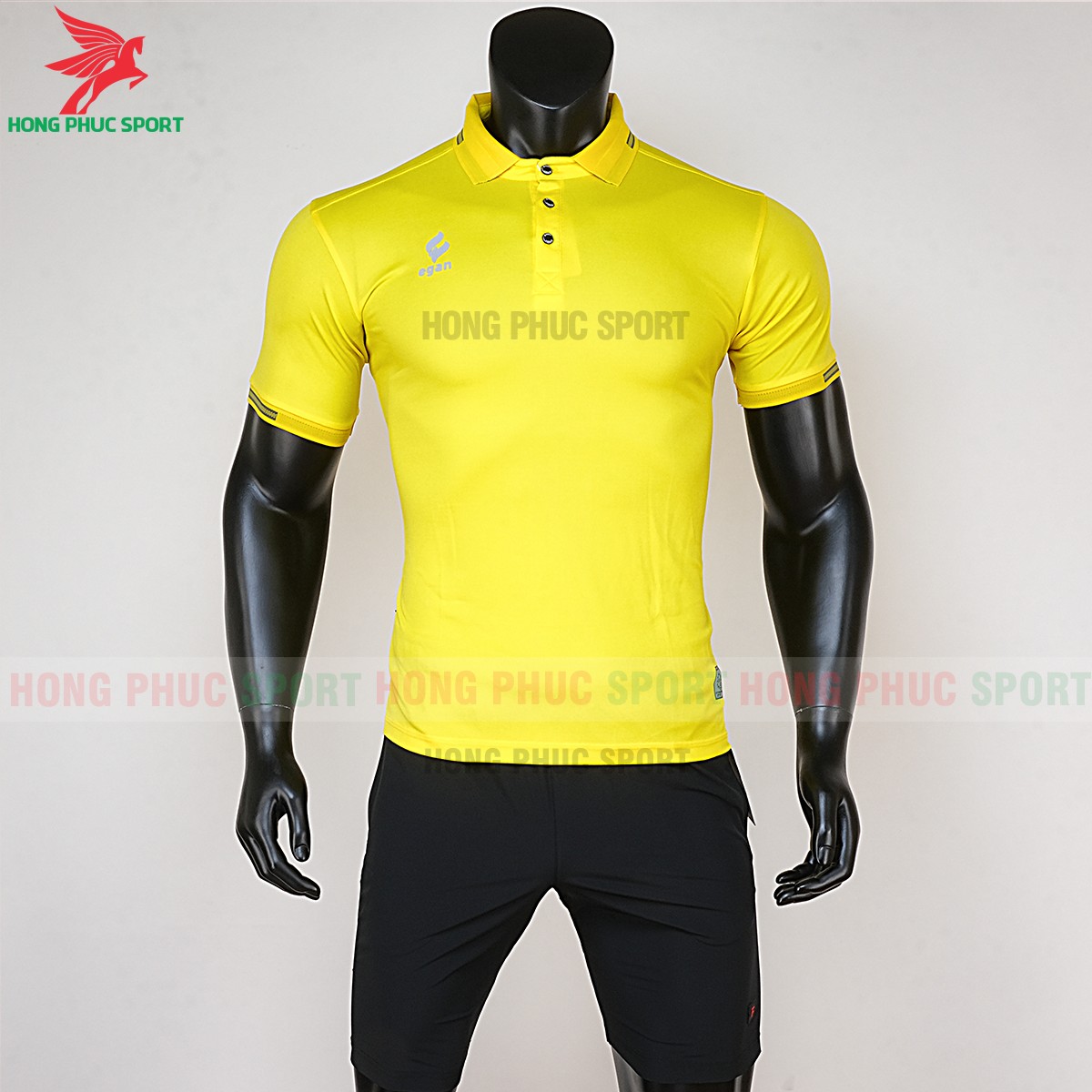 Quần áo di chuyển bóng đá Polo UV Egan vàng