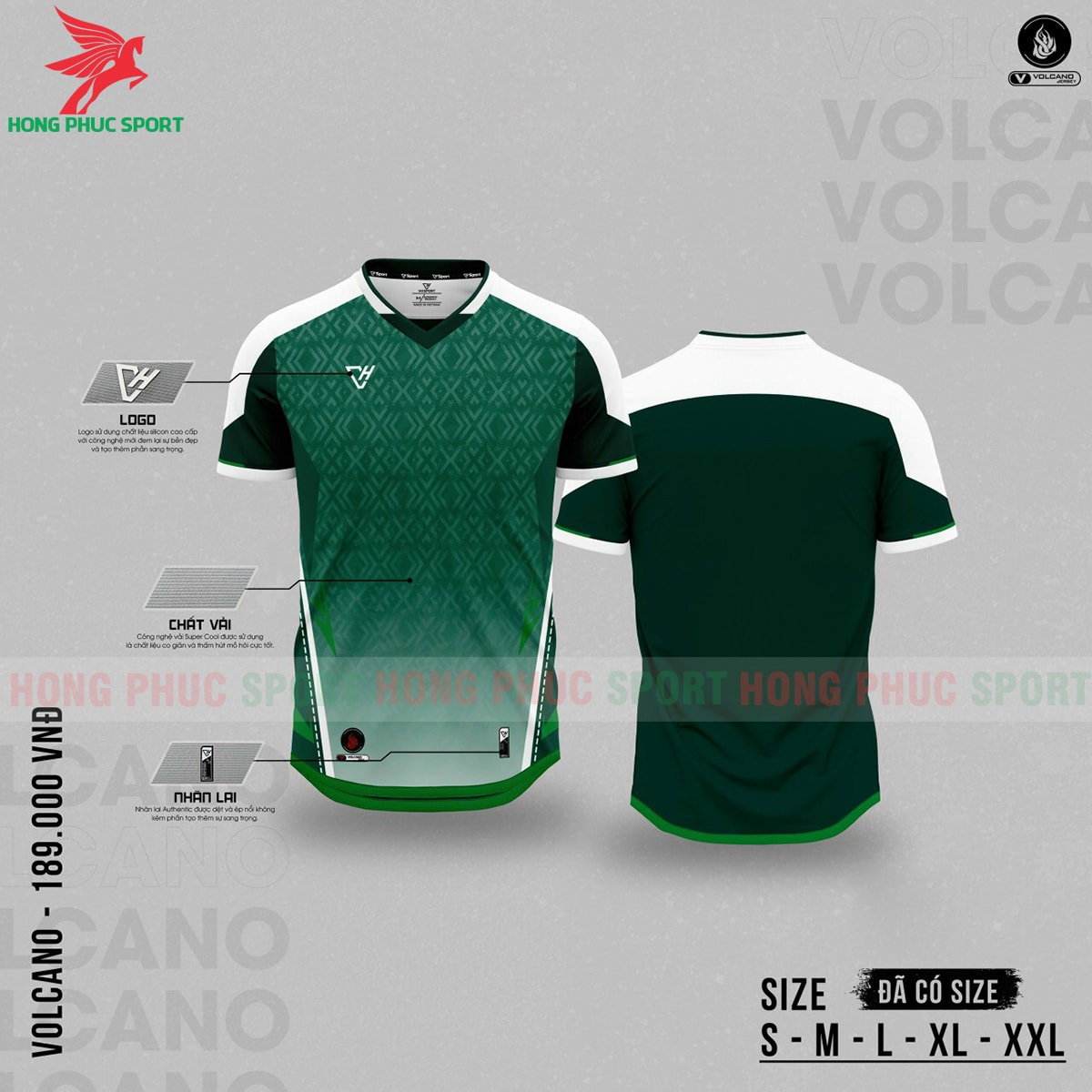 ao-bong-da-khong-logo-vh-sport-volcano-2022-xanh-la-cay