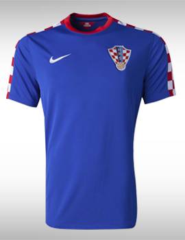 Áo bóng đá đội Croatia sân khách 2014