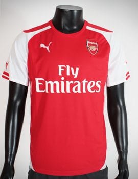 Bộ quần áo Arsenal 2014-2015 sân nhà