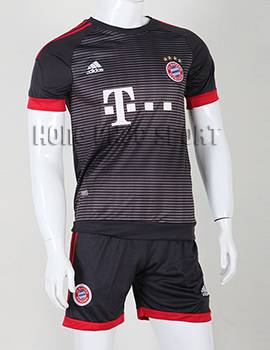 Đồ đá banh Bayern Munich 2015-2016 sân khách mẫu thứ 3 màu đen
