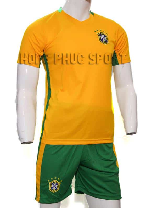 Mẫu áo tuyển Brazil 2016-2017 sân nhà màu vàng Mẫu áo tuyển Brazil 2016-2017 sân nhà màu vàng