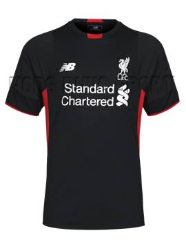 Đồ đá banh thủ môn Liverpool 2015-2106 màu đen tay ngắn