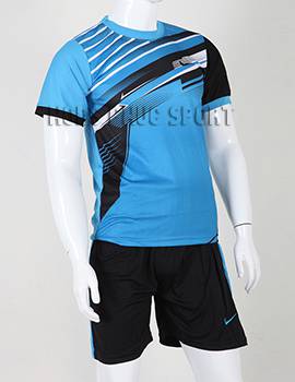 Đồ đá banh áo Nike không logo 2015-2016 màu xanh dương