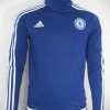 Mẫu quần áo khoác training Chelsea 2015-2016 trắng viền xanh