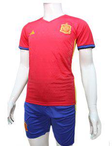 Mẫu áo tuyển Tây Ban Nha Euro 2016 màu đỏ truyền thống