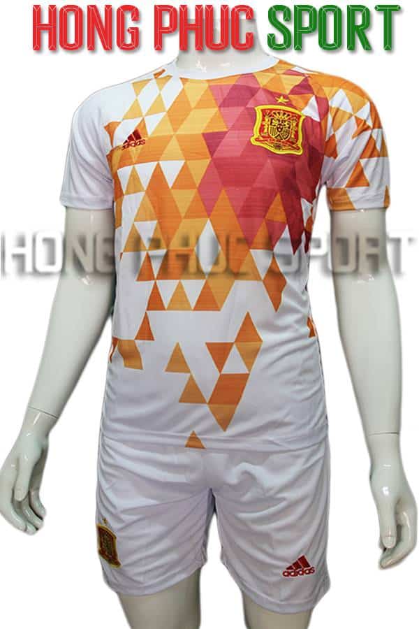 Bộ quần áo tuyển Tây Ban Nha Euro 2016 sân khách màu trắng Bộ quần áo tuyển Tây Ban Nha Euro 2016 sân khách màu trắng