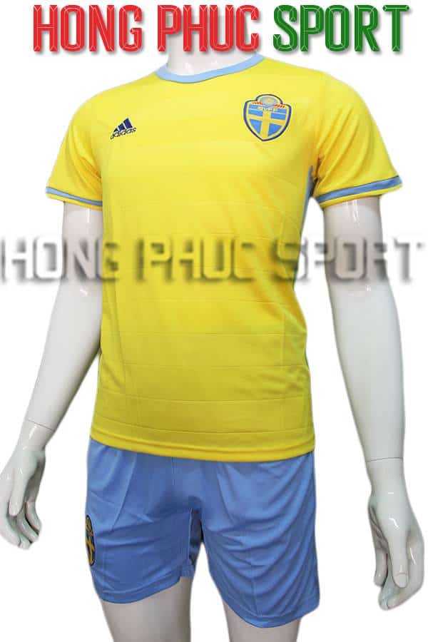 Bộ quần áo tuyển Thụy Điển Euro 2016 sân nhà màu vàng