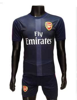 Mẫu quần áo Arsenal 2016 2017 sân khách mẫu thứ 3 màu xanh tím than
