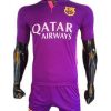 Mẫu quần áo Barcelona 2016 2017 sân khách màu tím