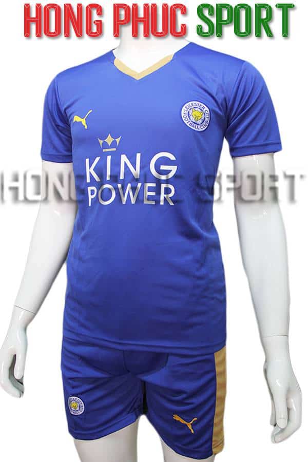 Bộ quần áo Leicester City 2015 2016 sân nhà màu xanh