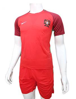 Mẫu áo tuyển Bồ Đào Nha Euro 2016 2017 sân nhà