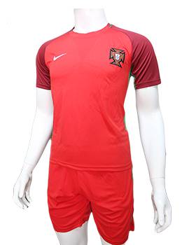 Bộ quần áo đội tuyển Bồ Đào Nha Euro 2016 2017 sân nhà màu đỏ