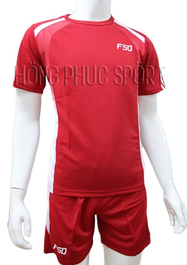 Bộ quần áo F50 mầu đỏ không logo 2016 2017