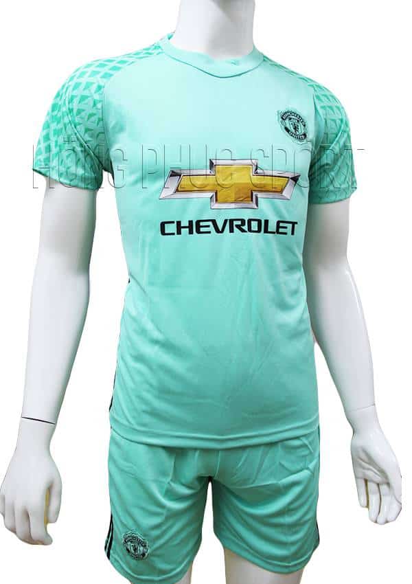 Bộ quần áo thủ môn MU 2016 2017 mầu xanh