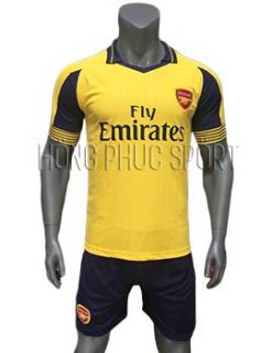 Mẫu áo Arsenal 2016 2017 sân khách mầu vàng