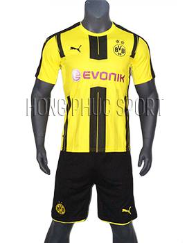 Mẫu áo Dortmund 2016 2017 sân nhà vàng sọc đen Thái Lan Super Fake