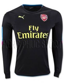 áo thủ môn Arsenal tay dài 2016 2017 tím than đen