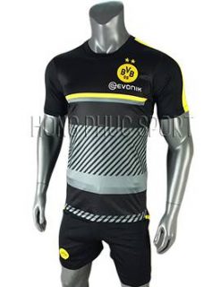 Áo training Dortmund 2016 2017 xám đen