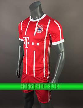 Áo đấu Bayern Munich 2017 2018 sân nhà màu đỏ