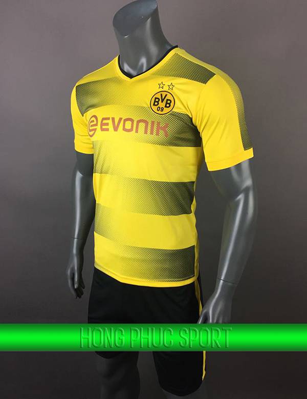 Bộ quần áo đấu Dortmund 2017 2018 sân nhà màu vàng phối đen Bộ quần áo đấu Dortmund 2017 2018 sân nhà màu vàng phối đen