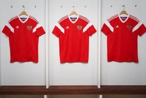 Bộ quần áo tuyển Nga World Cup 2018 màu đỏ