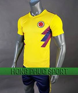 Mẫu quần áo đấu tuyển Colombia sân nhà World Cup 2018 màu vàng
