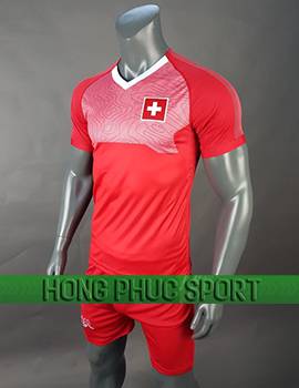 Mẫu áo đấu tuyển Thụy Sĩ World Cup 2018 mầu đỏ