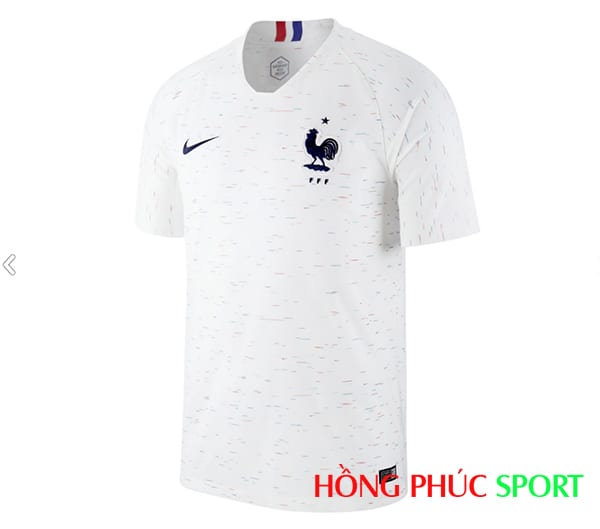 Áo đấu sân khách đội tuyển Pháp (phía ngực áo)
