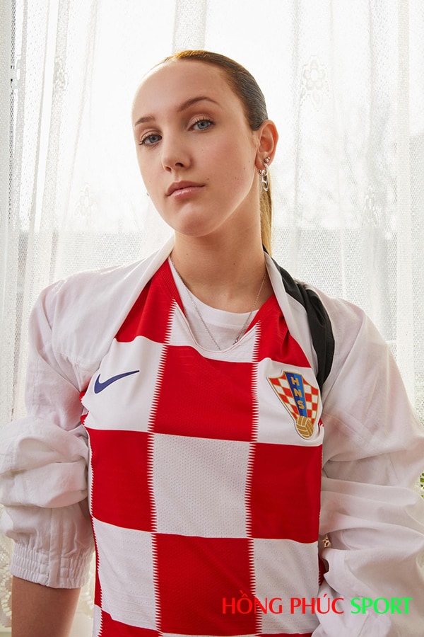Áo đấu Croatia sân nhà World Cup 2018 sọc cá rô đỏ trắng Áo đấu sân nhà đội tuyển Croatia World Cup 2018