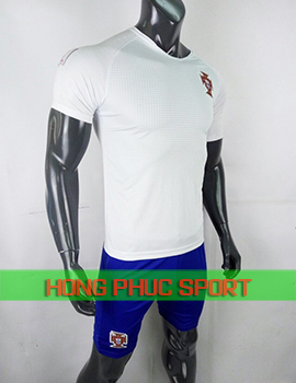 Áo tuyển Bồ Đào Nha sân khách World Cup 2018 màu trắng
