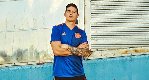 Jame Rodriguez trong màu áo đội tuyển quốc gia Colombia