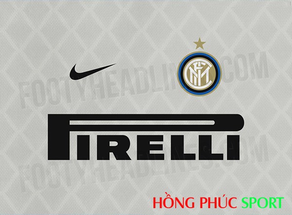 Logo Nike, biểu tượng CLB và thương hiệu nhà tài trợ trên ngực áo Áo đấu Inter Milan 2018 2019 sân khách 