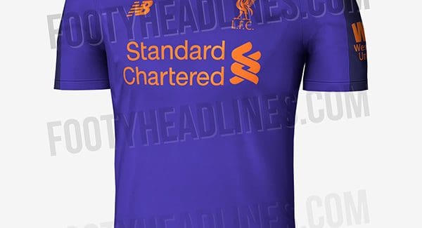 Áo đấu Liverpool 2018 2019 sân khách mầu tím rò rỉ của Footy Headlines