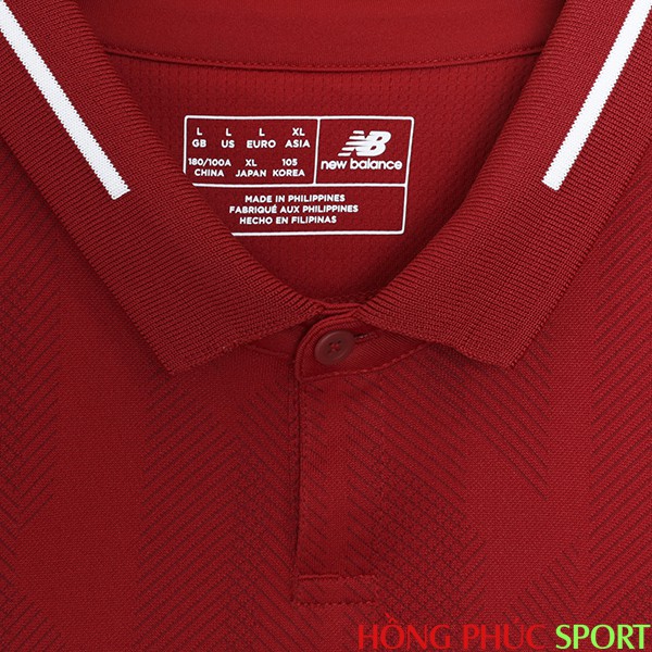 Cổ áo đấu Liverpool sân nhà mùa giải 2018 2019 Cổ áo đấu Liverpool sân nhà mùa giải 2018 2019