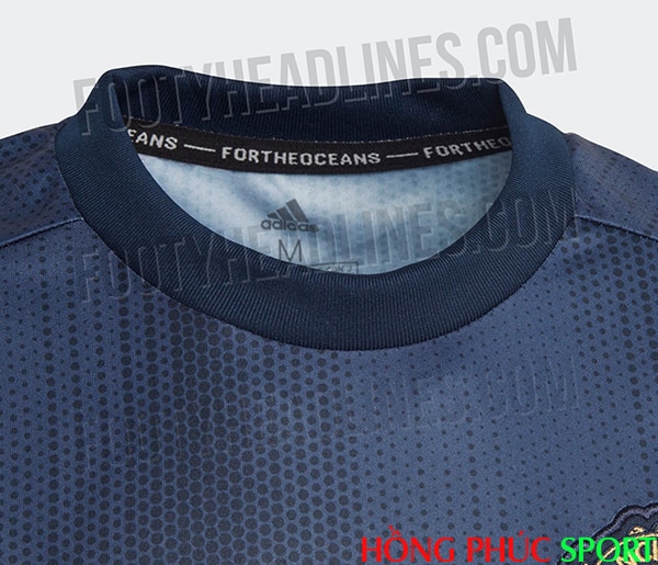 Cổ áo đấu Manchester United mẫu thứ ba 2018 2019 Cổ áo đấu Manchester United mẫu thứ ba 2018 2019