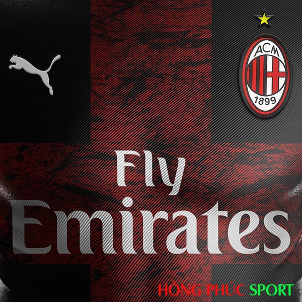 Áo đấu AC Milan 2018 2019 mẫu thứ 3 do EZ Design thiết kế