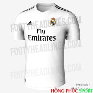 Thiết kế áo đấu Real Madrid sân nhà 2018 2019