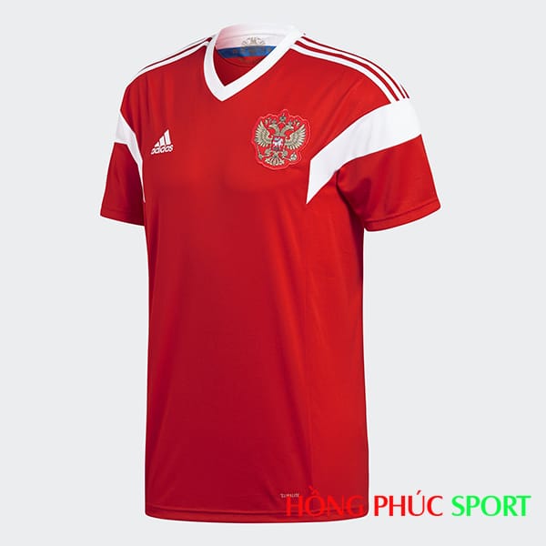 Áo đấu sân nhà đội tuyển Nga World Cup 2018 (phía ngực áo)