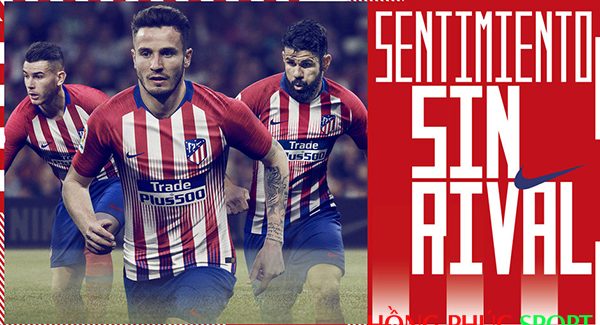 Áo đấu Atletico Madrid sân nhà mùa giải 2018 2019