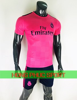 Áo đấu Real Madrid mẫu thứ ba 2018 2019 màu hồng