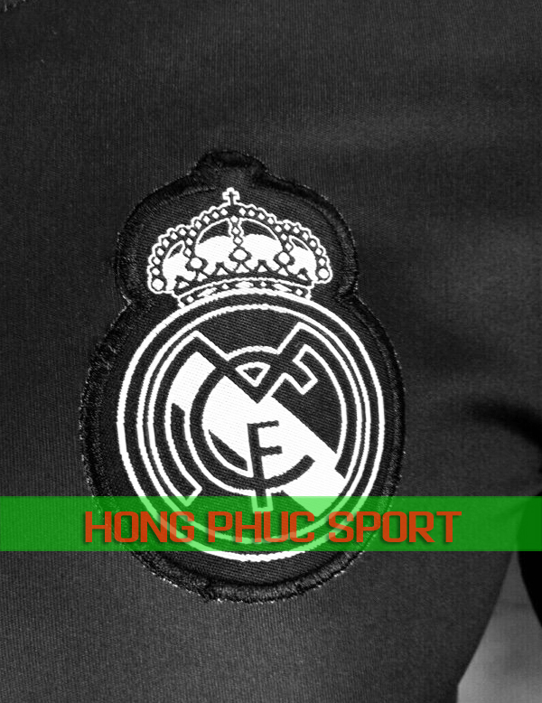 Logo áo đấu Real Madrid sân khách 2018 2019 màu đen Logo áo đấu Real Madrid sân khách 2018 2019 màu đen