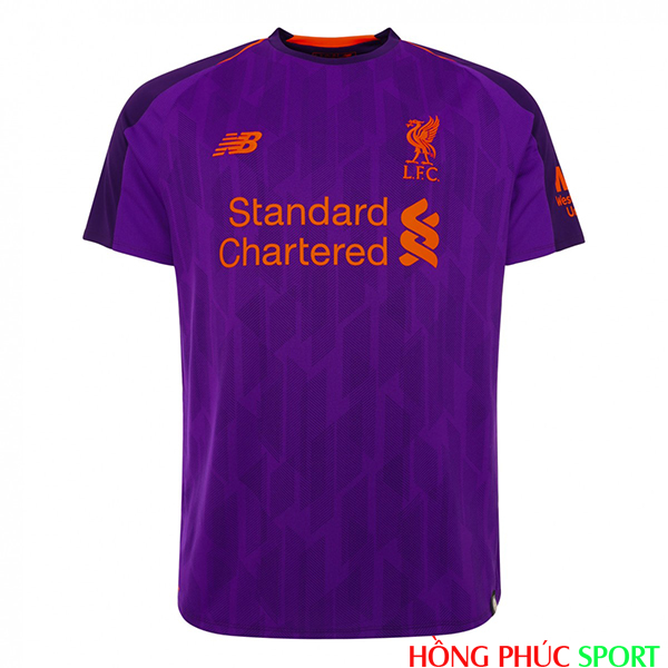 Phía trước áo đấu Liverpool sân khách mùa giải 2018 2019