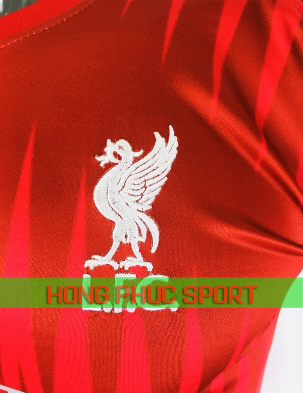 Logo áo Liverpool training 2018 2019 màu đỏ