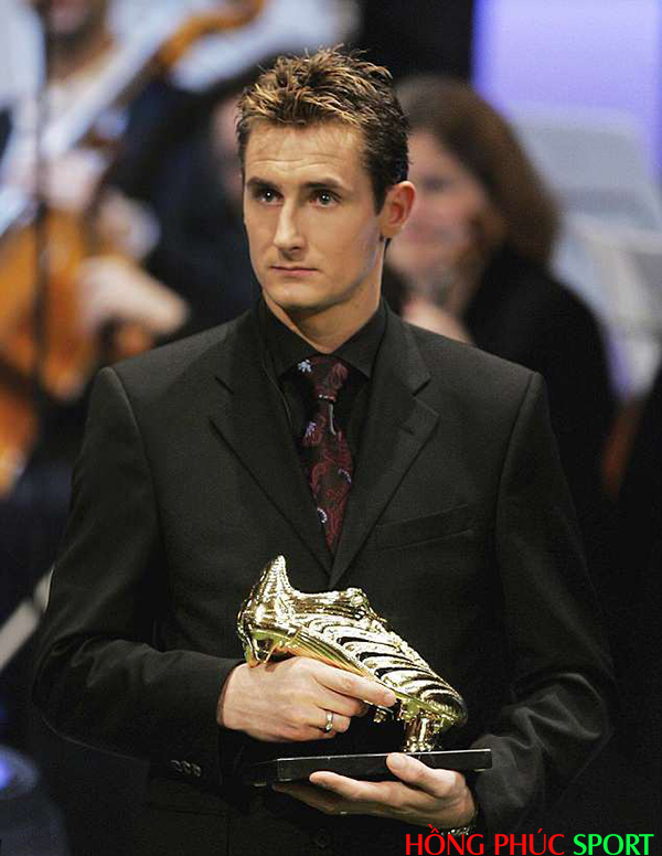 Miroslav Klose là chủ nhân danh hiệu Giày vàng tại World Cup 2006